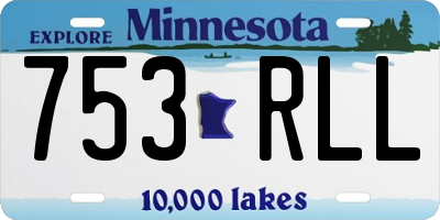 MN license plate 753RLL