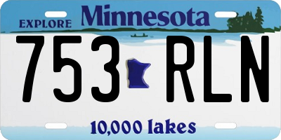MN license plate 753RLN