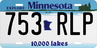 MN license plate 753RLP