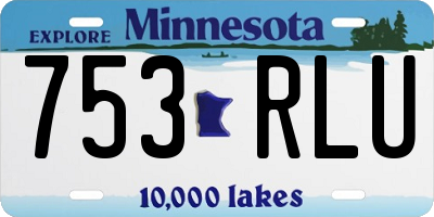 MN license plate 753RLU