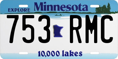 MN license plate 753RMC