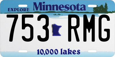 MN license plate 753RMG
