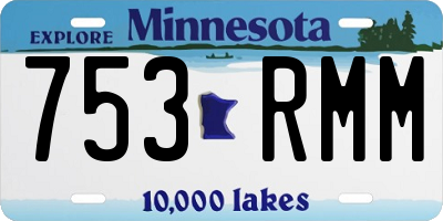 MN license plate 753RMM