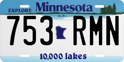 MN license plate 753RMN