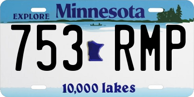 MN license plate 753RMP
