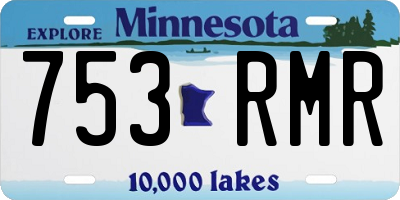 MN license plate 753RMR