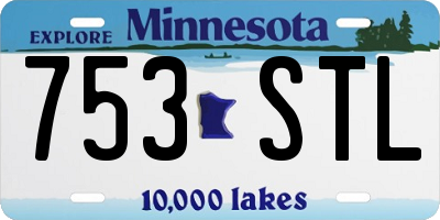 MN license plate 753STL