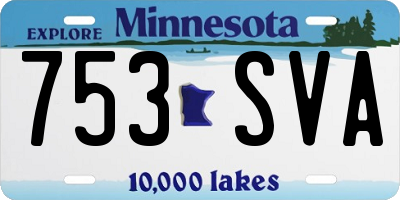 MN license plate 753SVA