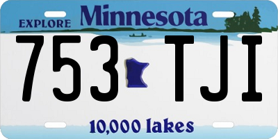 MN license plate 753TJI