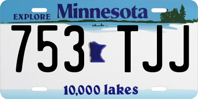 MN license plate 753TJJ
