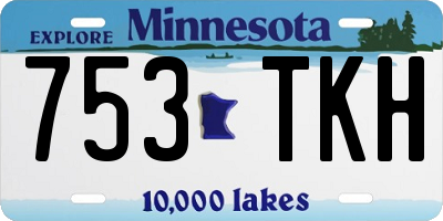 MN license plate 753TKH