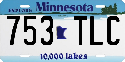 MN license plate 753TLC