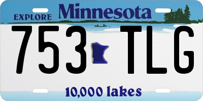 MN license plate 753TLG