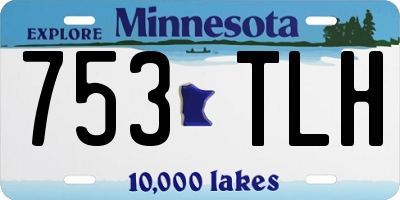 MN license plate 753TLH