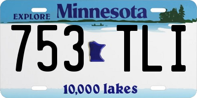 MN license plate 753TLI