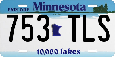 MN license plate 753TLS