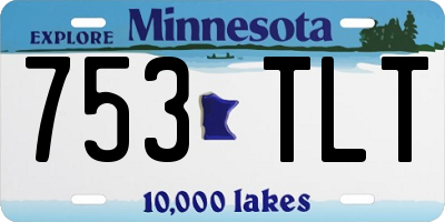 MN license plate 753TLT