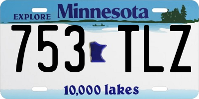 MN license plate 753TLZ