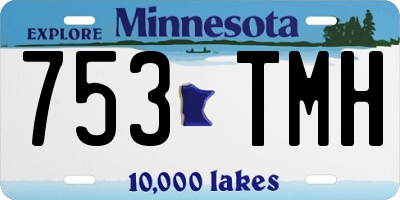 MN license plate 753TMH
