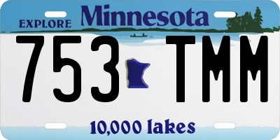MN license plate 753TMM