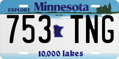 MN license plate 753TNG