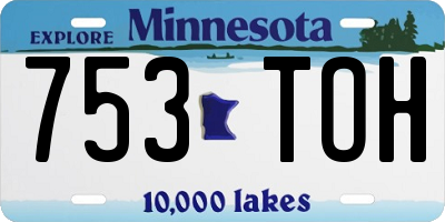 MN license plate 753TOH