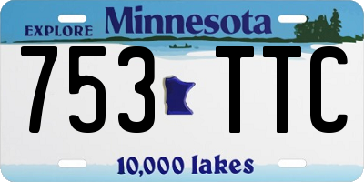 MN license plate 753TTC