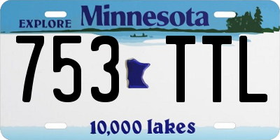 MN license plate 753TTL