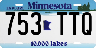 MN license plate 753TTQ