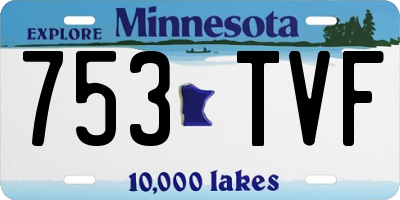 MN license plate 753TVF