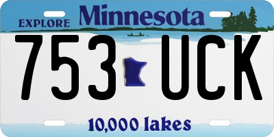 MN license plate 753UCK