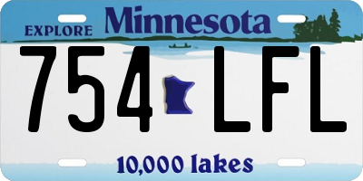 MN license plate 754LFL