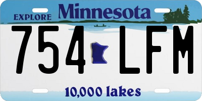 MN license plate 754LFM