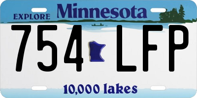 MN license plate 754LFP