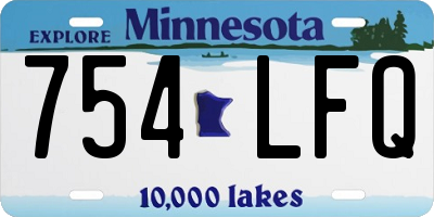 MN license plate 754LFQ