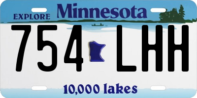 MN license plate 754LHH