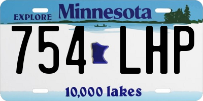 MN license plate 754LHP