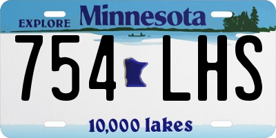 MN license plate 754LHS