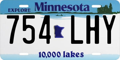 MN license plate 754LHY