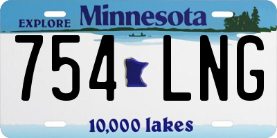 MN license plate 754LNG