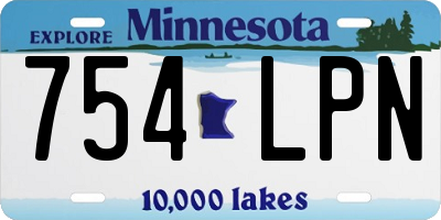 MN license plate 754LPN