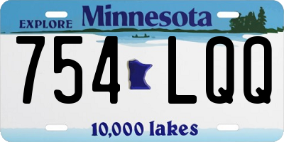 MN license plate 754LQQ