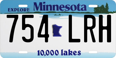 MN license plate 754LRH