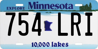 MN license plate 754LRI