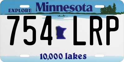 MN license plate 754LRP