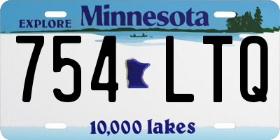MN license plate 754LTQ