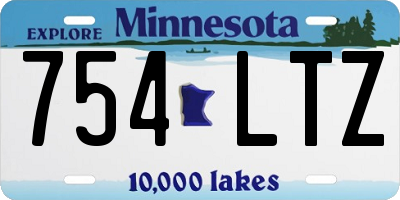 MN license plate 754LTZ