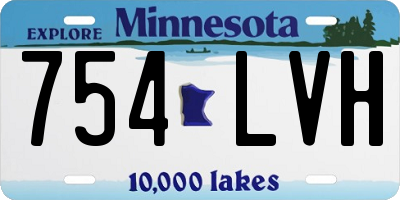 MN license plate 754LVH