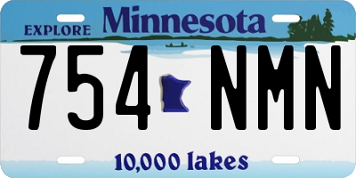 MN license plate 754NMN