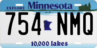 MN license plate 754NMQ